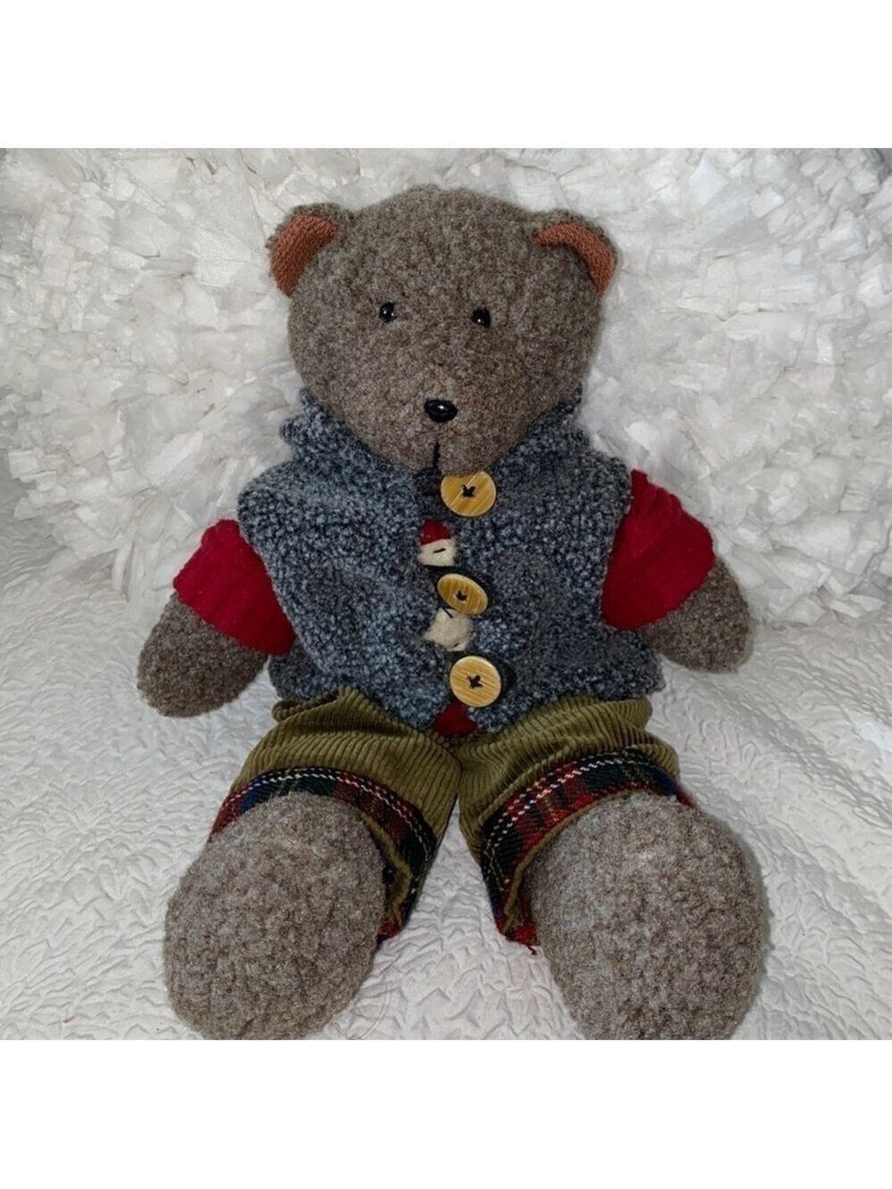Russ Berrie Bellamy Bear Plush In Outfit